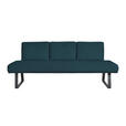 SITZBANK 224/92/78 cm  in Dunkelblau  - Schwarz/Dunkelblau, Design, Textil/Metall (224/92/78cm) - Dieter Knoll