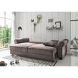 SCHLAFSOFA mit Stoffauswahl, Liegefunktion, Rücken echt Cord Braun - Schwarz/Braun, KONVENTIONELL, Kunststoff/Textil (250/95/125cm) - Hom`in