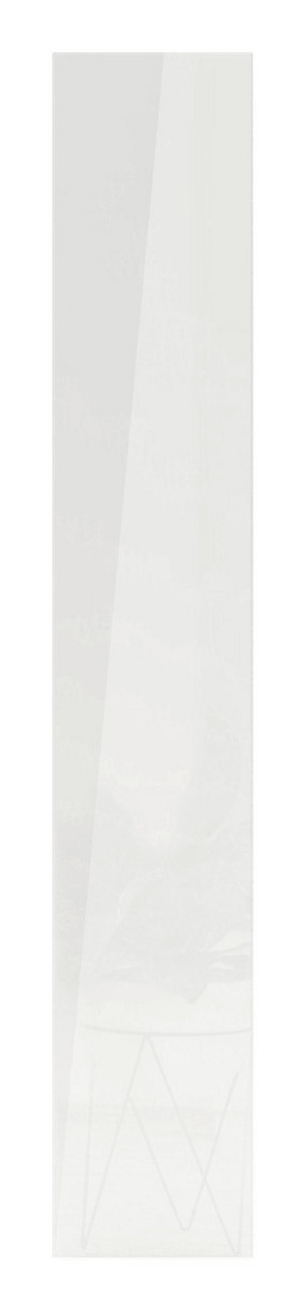 HOCHGLANZTÜR 45,3/234,8/1,8 cm Weiß Hochglanz  - Weiß Hochglanz, KONVENTIONELL, Holzwerkstoff (45,3/234,8/1,8cm) - Hom`in