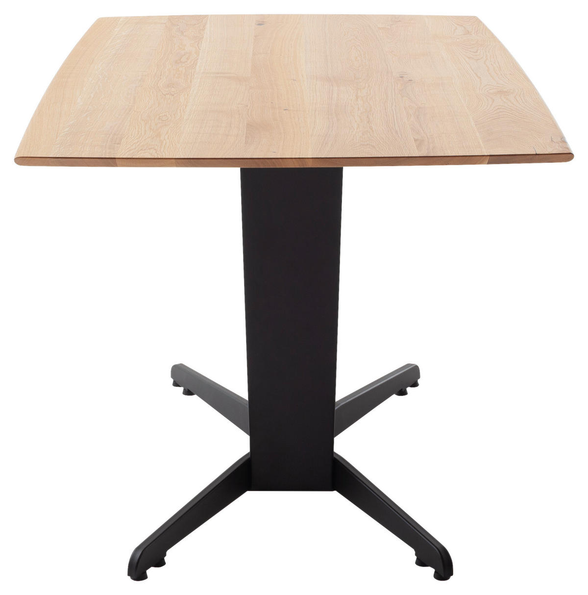 ESSTISCH in Holz 200/100/77 cm   - Wildeiche/Schwarz, Konventionell, Holz/Metall (200/100/77cm) - Linea Natura