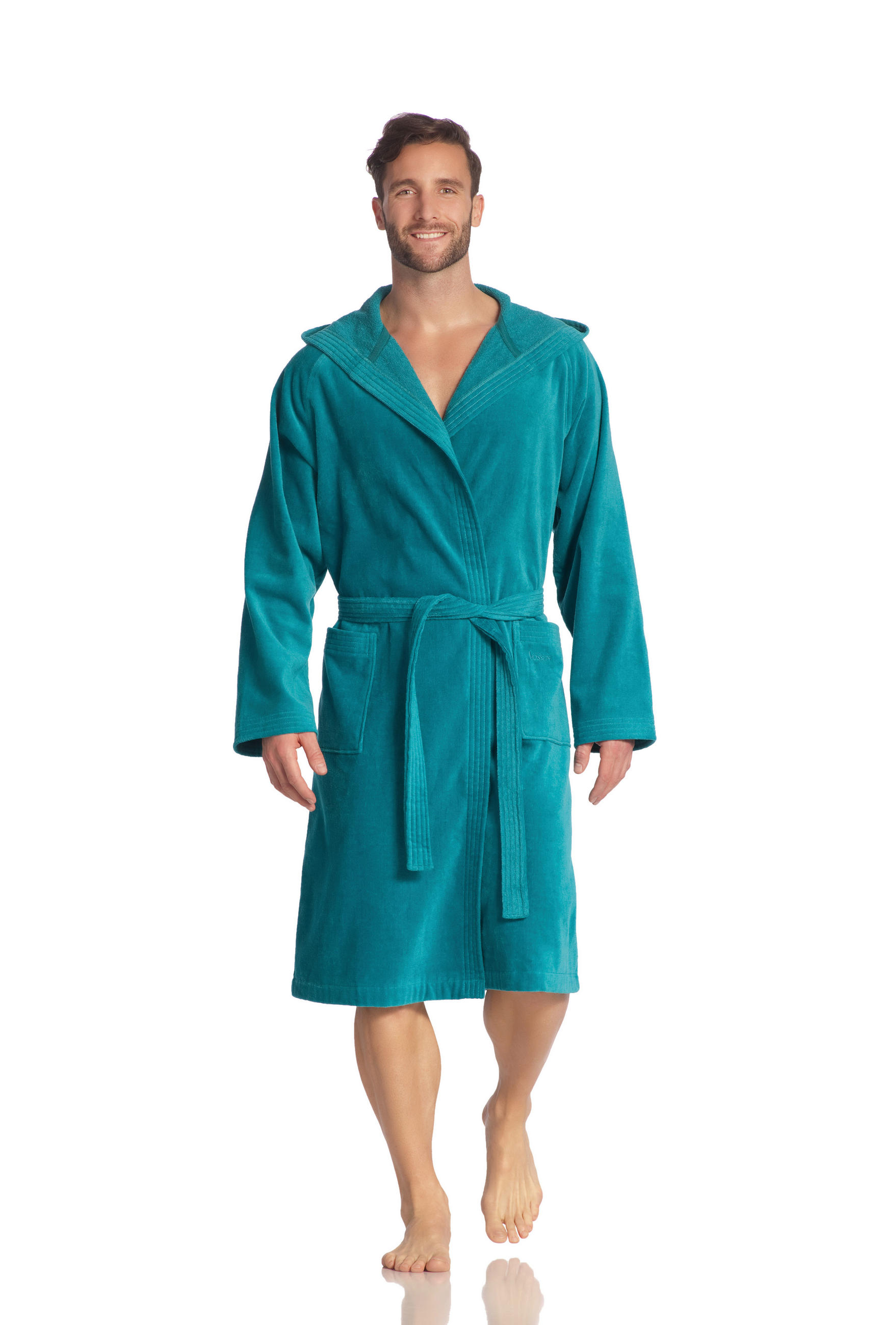 BADEMANTEL XS Unisex  - Türkis, Basics, Textil (XSnull) - Vossen