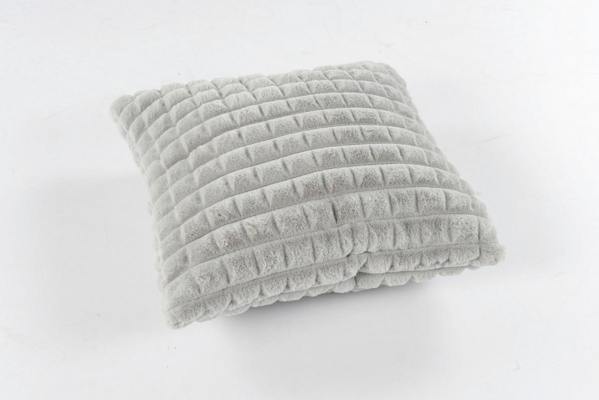 ZIERKISSEN 45/45 cm  - Silberfarben, Basics, Textil (45/45cm) - Kayoom