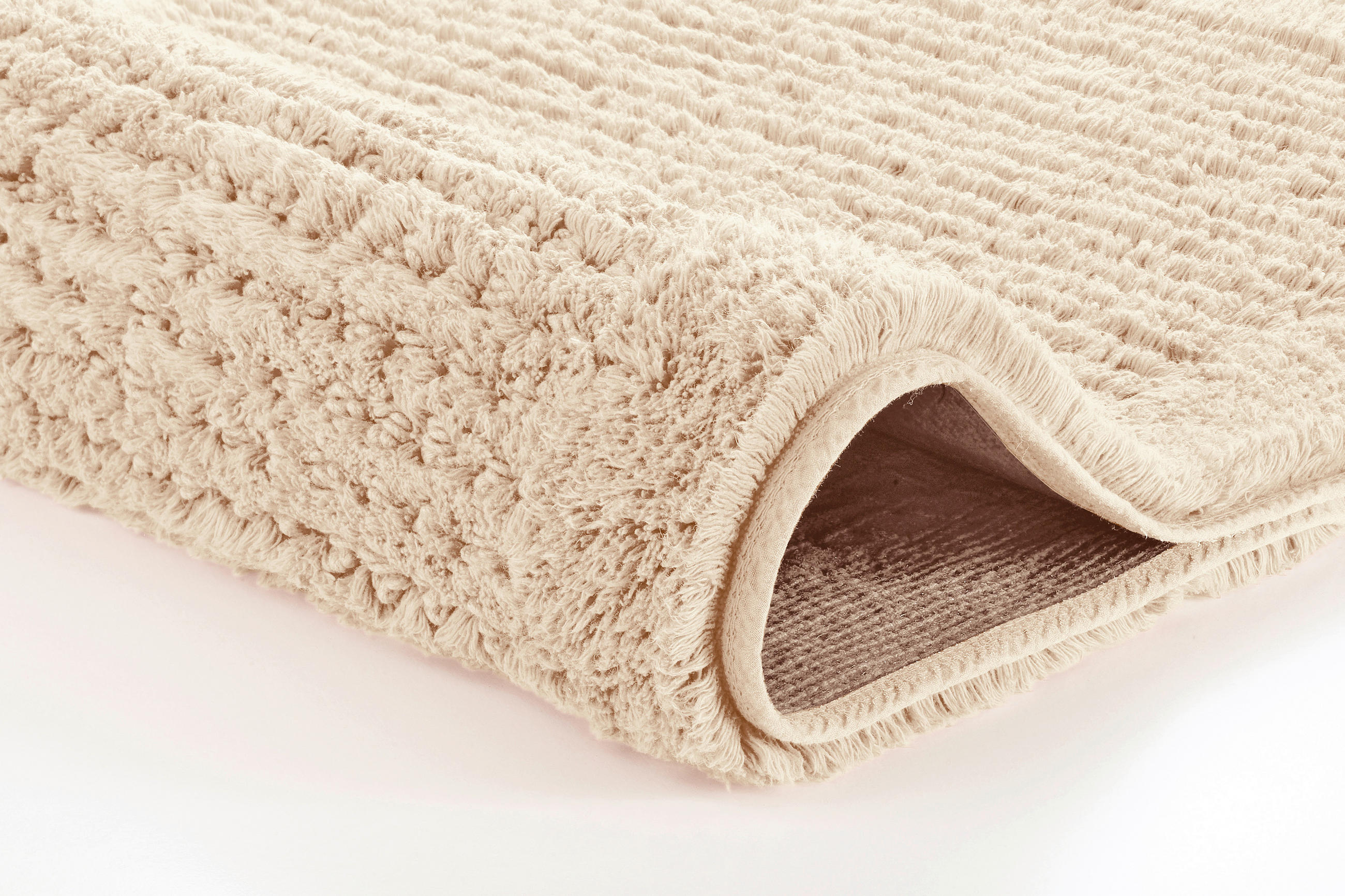 BADTEPPICH Beige 60/60 cm  - Beige, Basics, Kunststoff/Textil (60/60cm) - Kleine Wolke