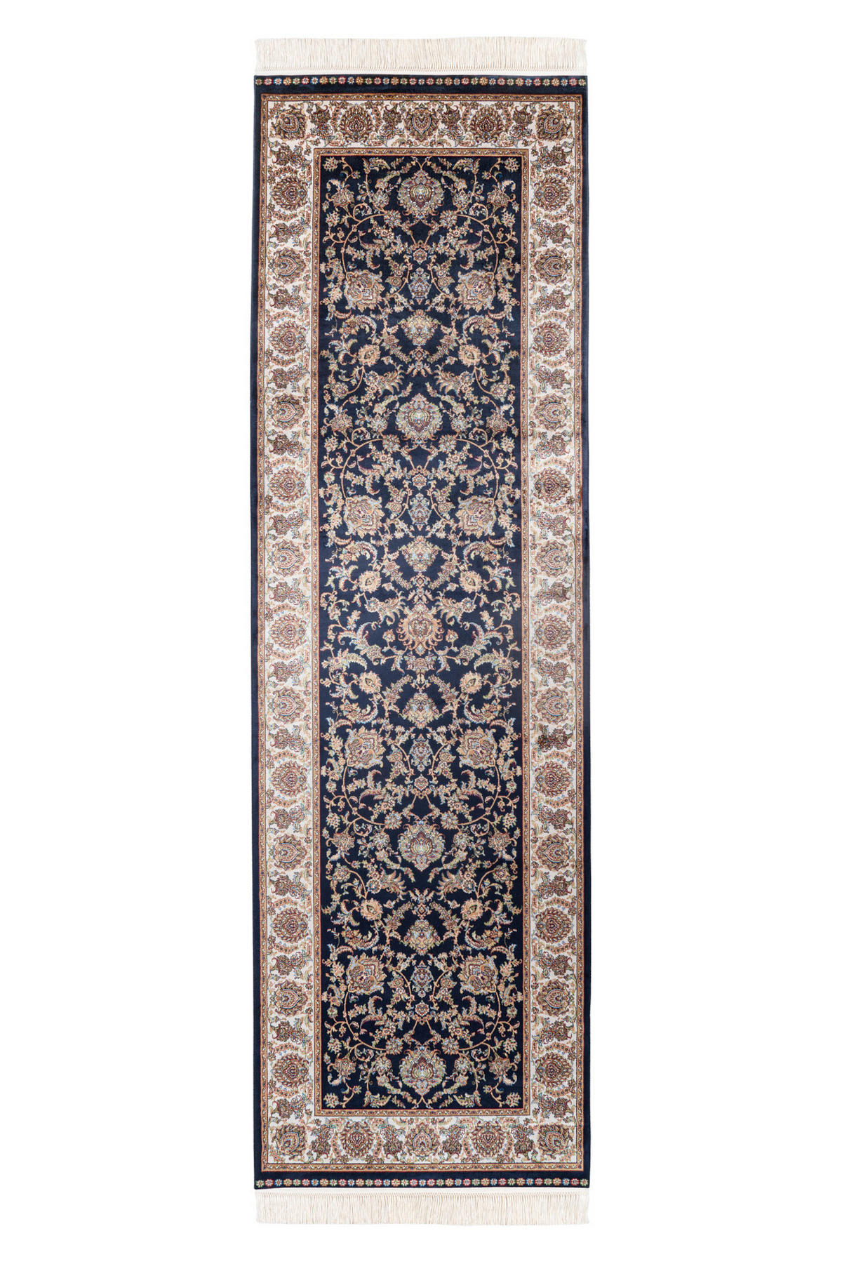 LÄUFER 80/250 cm My Babylon of Obsession Blau, Creme, Hellbraun  - Blau/Hellbraun, Design, Textil (80/250cm) - Obsession
