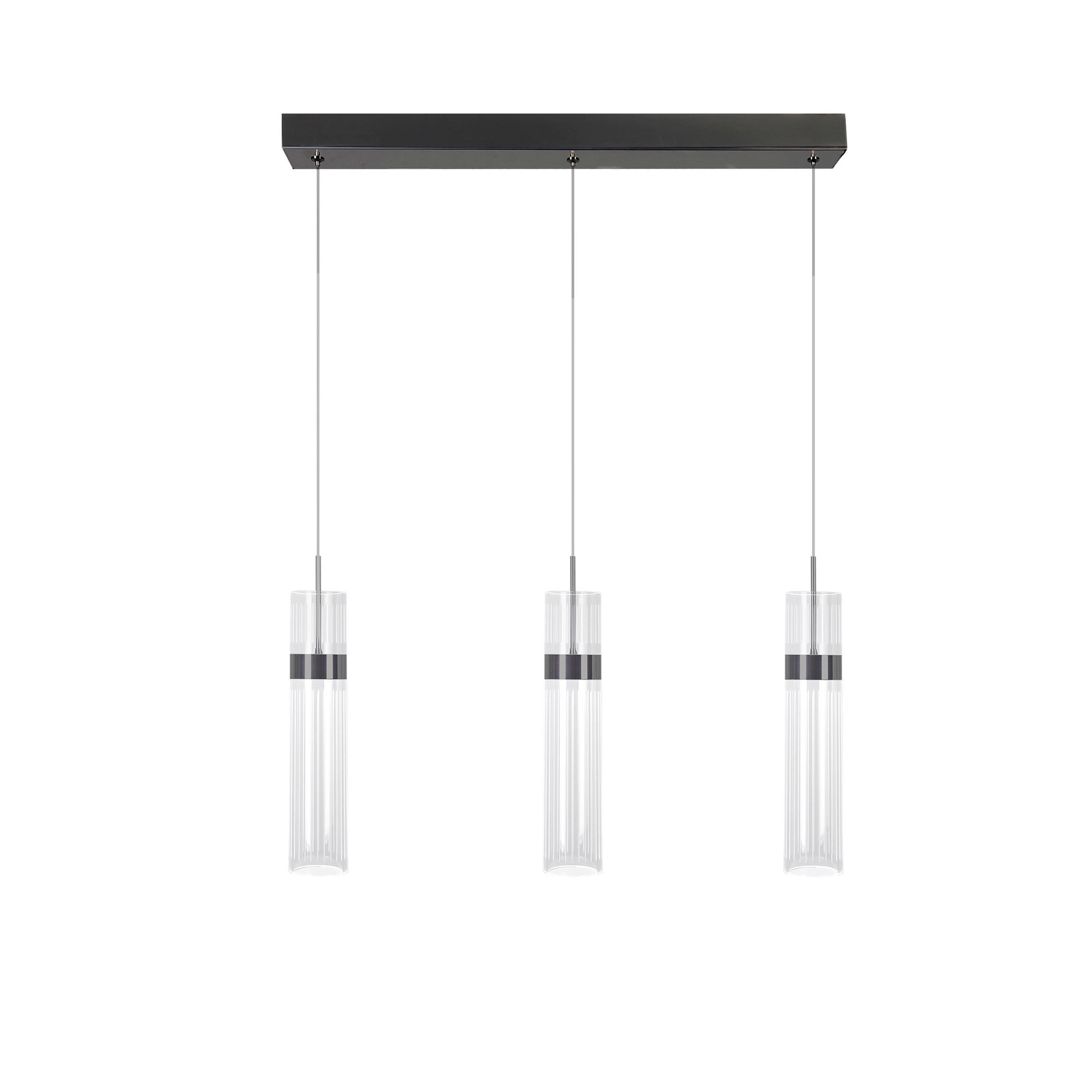 LED-HÄNGELEUCHTE Ambiente 120/60/6 cm  - Graphitfarben, Design, Kunststoff (120/60/6cm)