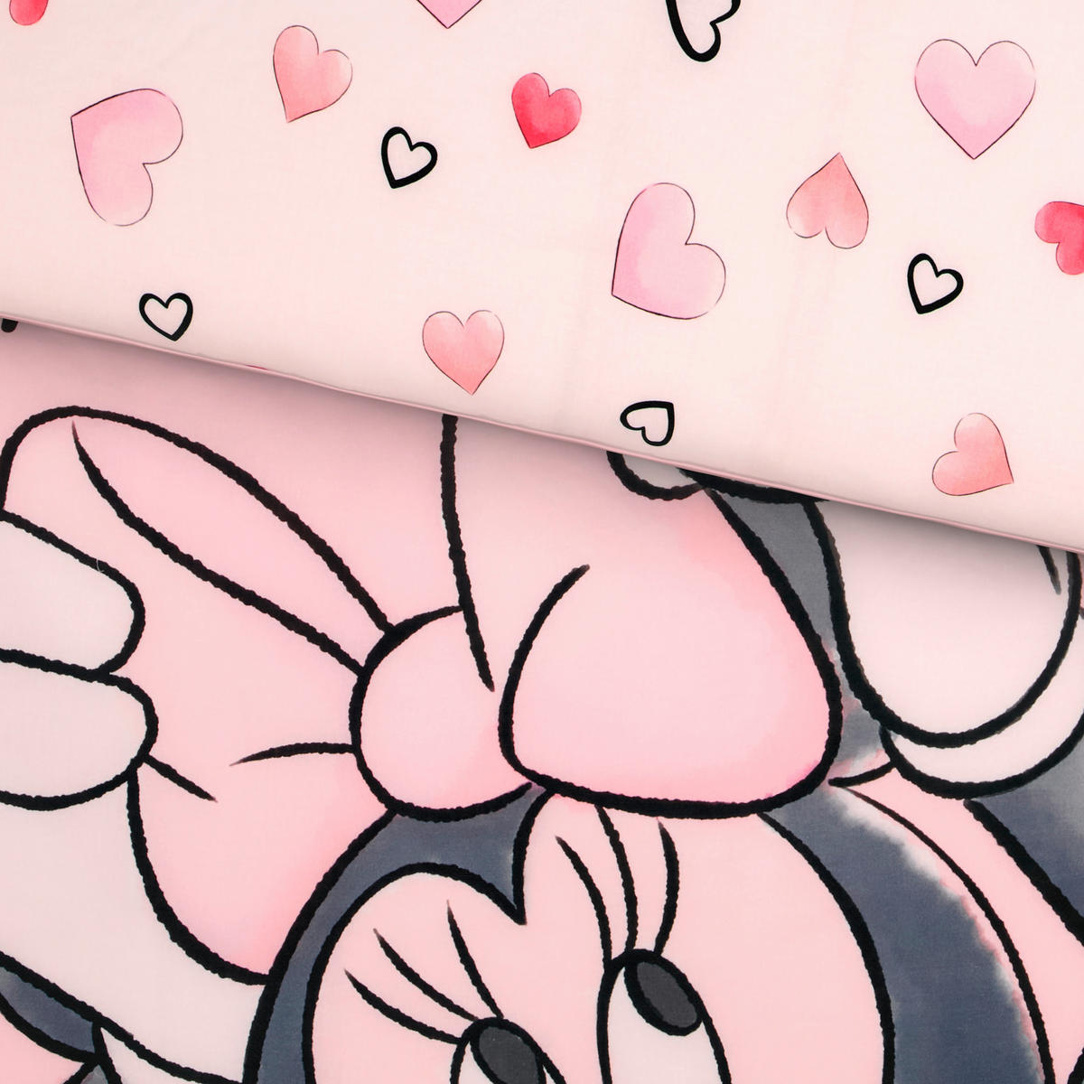DETSKÉ OBLIEČKY MINNIE MOUSE 140/200 cm  - biela/antracitová, Konventionell, textil (140/200cm)