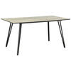 ESSTISCH rechteckig Eichefarben  - Eichefarben/Schwarz, Design, Holzwerkstoff/Metall (160/80/75cm) - Boxxx