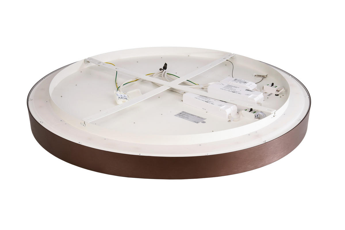 LED-DECKENLEUCHTE Menkar 80/80/9 cm   - Kupferfarben, KONVENTIONELL, Metall (80/80/9cm)