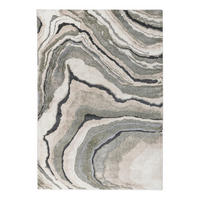 TKANA PREPROGA  MY BOLOGNA     200/290 cm    tkano  zelena, svetlo siva  - zelena/svetlo siva, Konvencionalno, umetna masa/tekstil (200/290cm)