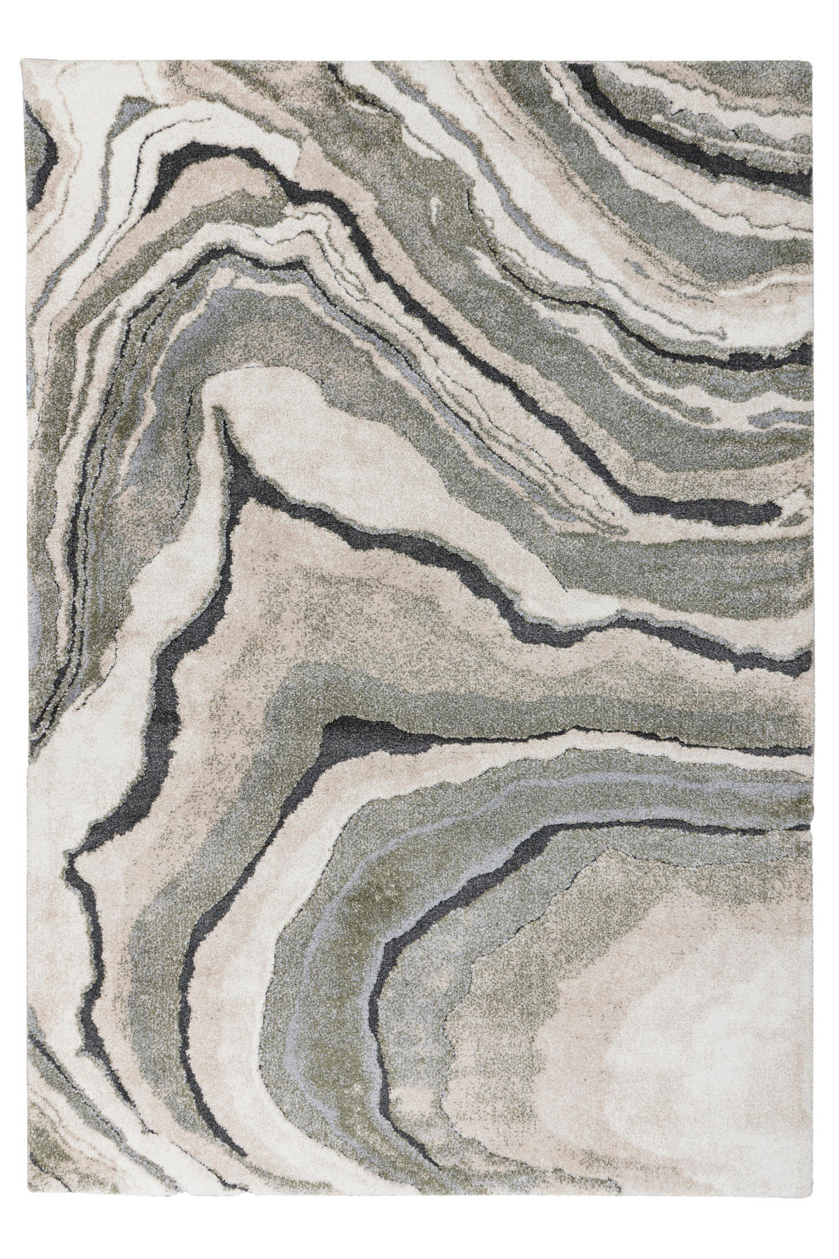 TKANA PREPROGA  MY BOLOGNA     200/290 cm    tkano  zelena, svetlo siva  - zelena/svetlo siva, Konvencionalno, umetna masa/tekstil (200/290cm)