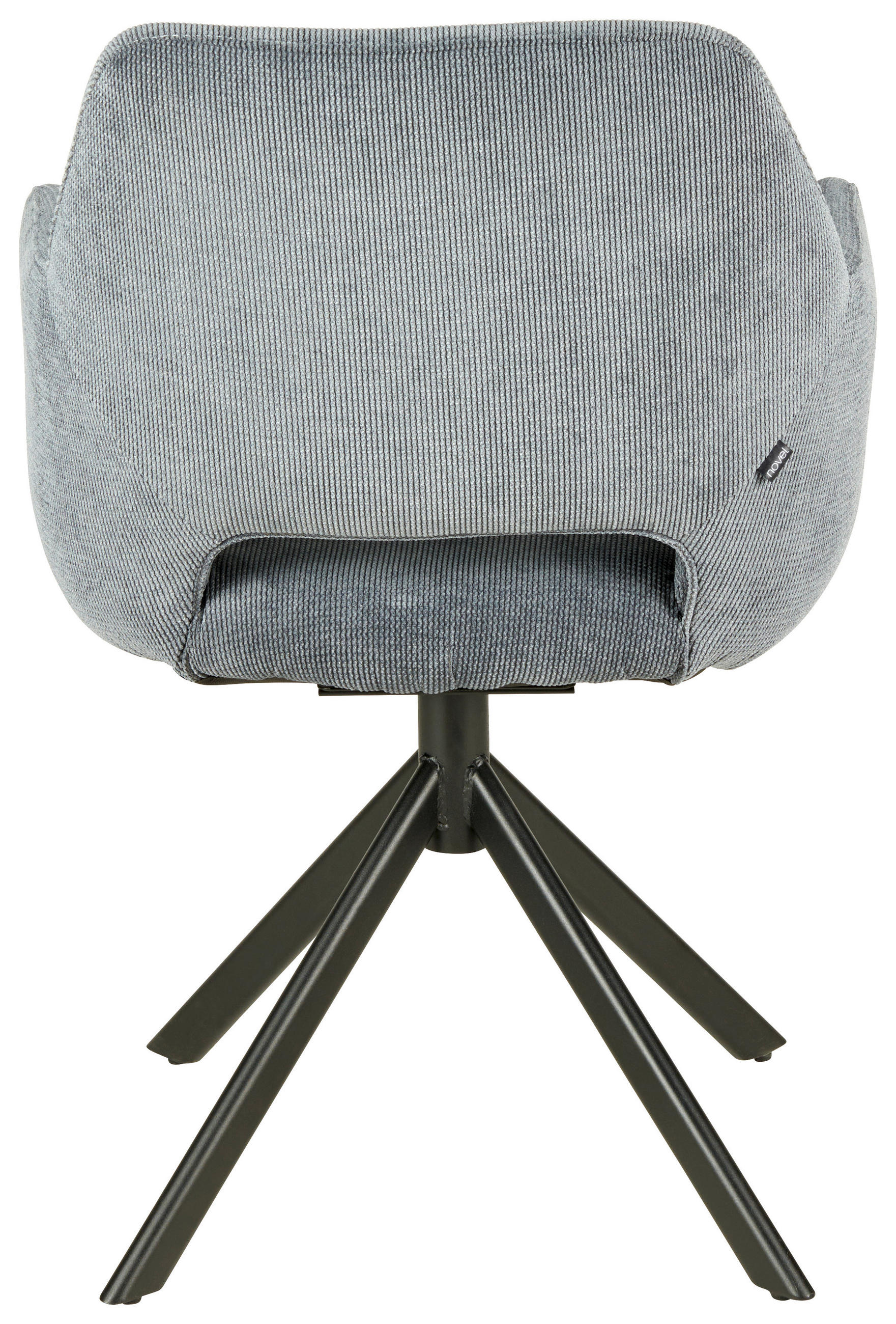 ŽIDLE S PODRUČKAMI, železo, tkaná látka, černá, tmavě šedá - černá/tmavě šedá, Design, kov/textil (55,5/88/61cm) - Novel