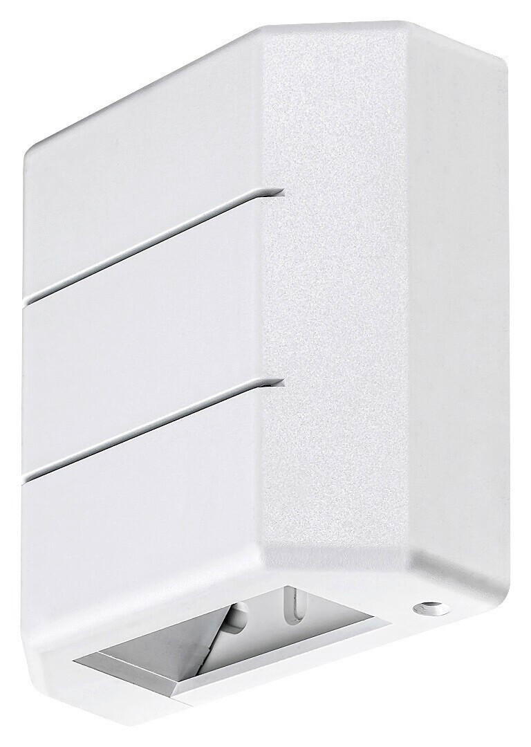 SPOLJNA ZIDNA SVETILJKA Lippa  - bela, Osnovno, plastika (12/12/5cm)