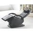 MASSAGESESSEL Echtleder Schwarz - Schwarz, Design, Leder (75/105/95cm) - CANTUS
