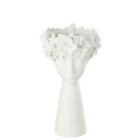 ÜBERTOPF - Weiss, Romantik / Landhaus, Kunststoff (23/23/40cm)