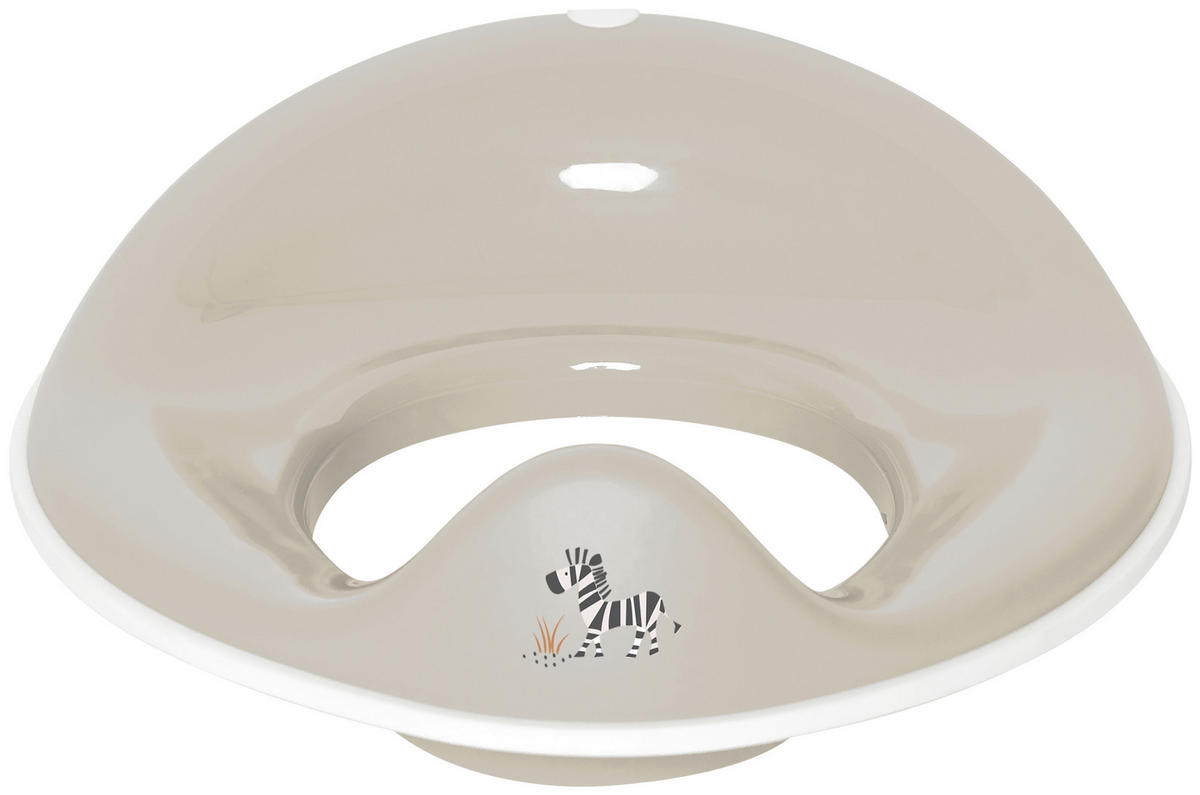 TOILETTENTRAINER STEPPE  - Taupe, Basics, Kunststoff (38,4/31/9,6cm) - Bebe Jou