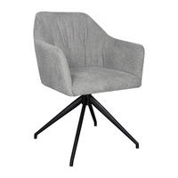 NASLANJAČ, kovina, tekstil siva, črna  - siva/črna, Design, kovina/tekstil (60/81/62cm) - Stylife