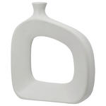 DEKOVASE  - Weiß, Trend, Keramik (20/17,5/5cm) - Ambia Home