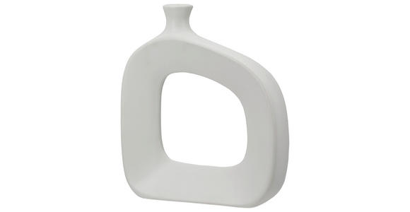 DEKOVASE  - Weiß, Trend, Keramik (20/17,5/5cm) - Ambia Home