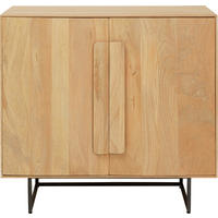 KOMMODE  in 85/81/40 cm  - Hellbraun/Schwarz, Design, Holz/Metall (85/81/40cm) - Kare-Design