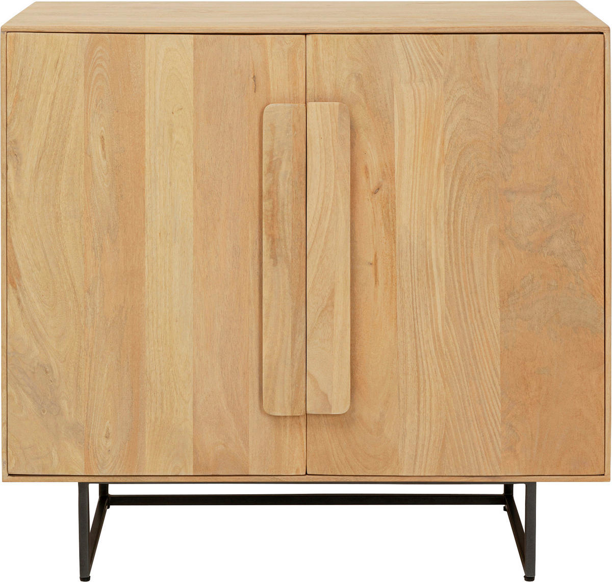 KOMMODE  in 85/81/40 cm  - Hellbraun/Schwarz, Design, Holz/Metall (85/81/40cm) - Kare-Design