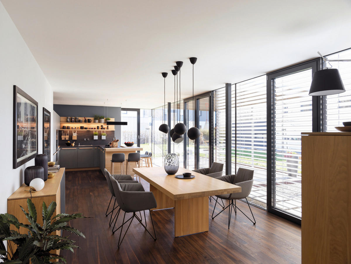 ESSTISCH in Holz 200-300/100/75 cm  - Eiche Bianco/Eichefarben, Natur, Holz (200-300/100/75cm) - TEAM 7