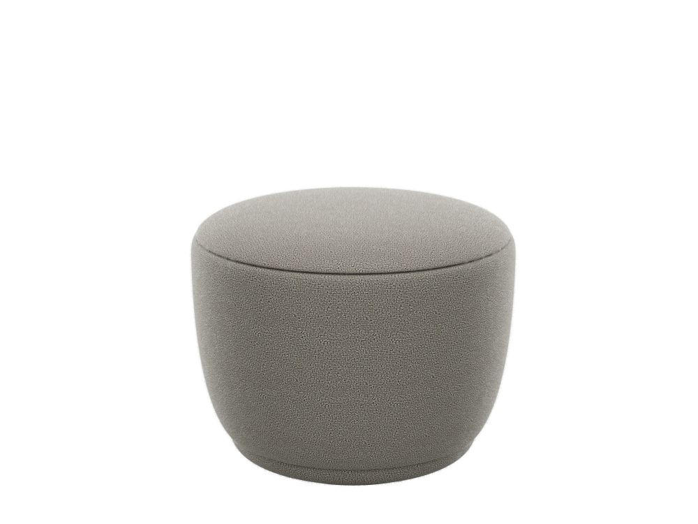 HOCKER KUON Bouclé Schlammfarben  - Schlammfarben, Design, Textil (48/45cm) - Blomus