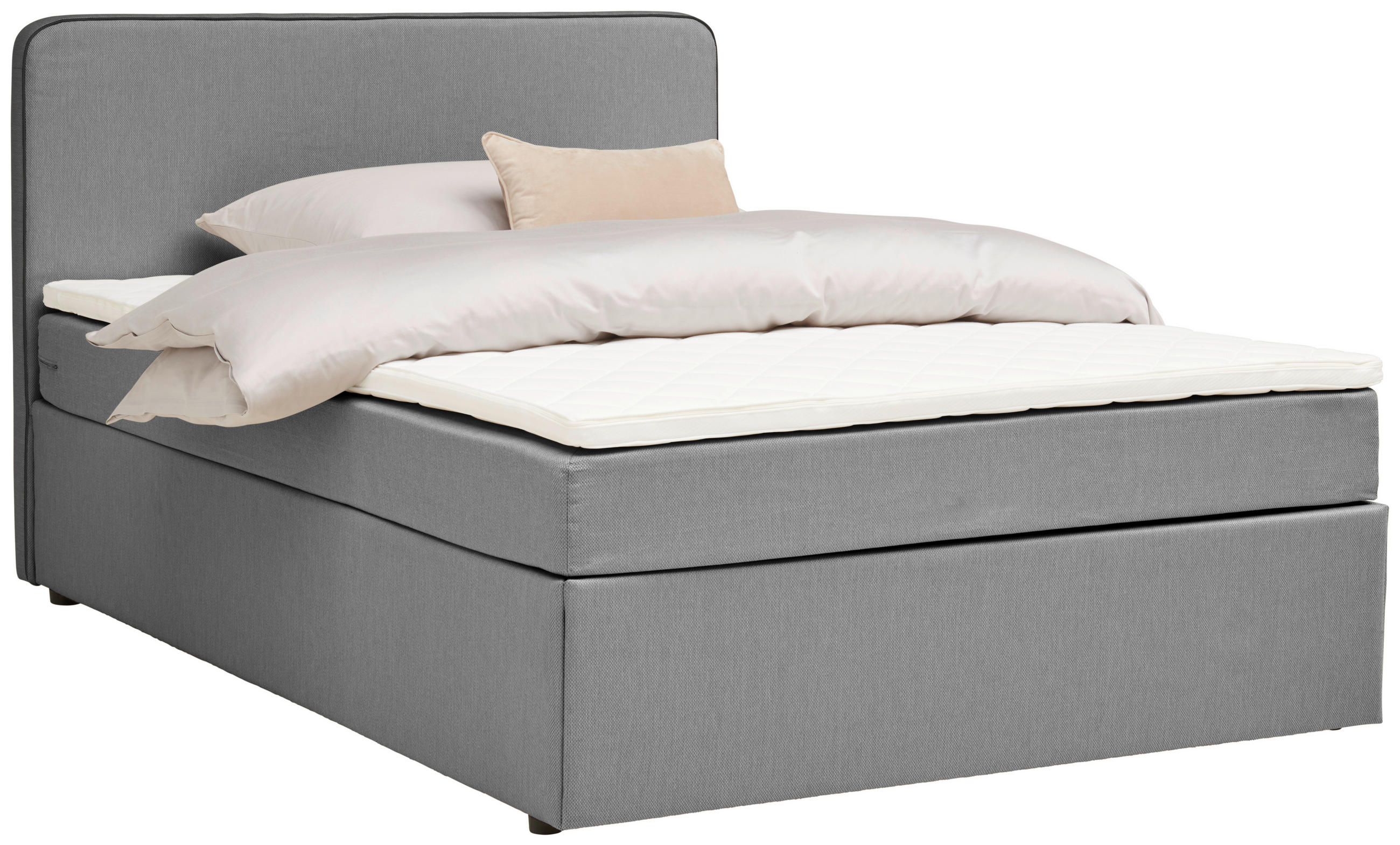 BOXBETT 140/200 cm  in Hellgrau  - Hellgrau, KONVENTIONELL, Holz (140/200cm) - P & B
