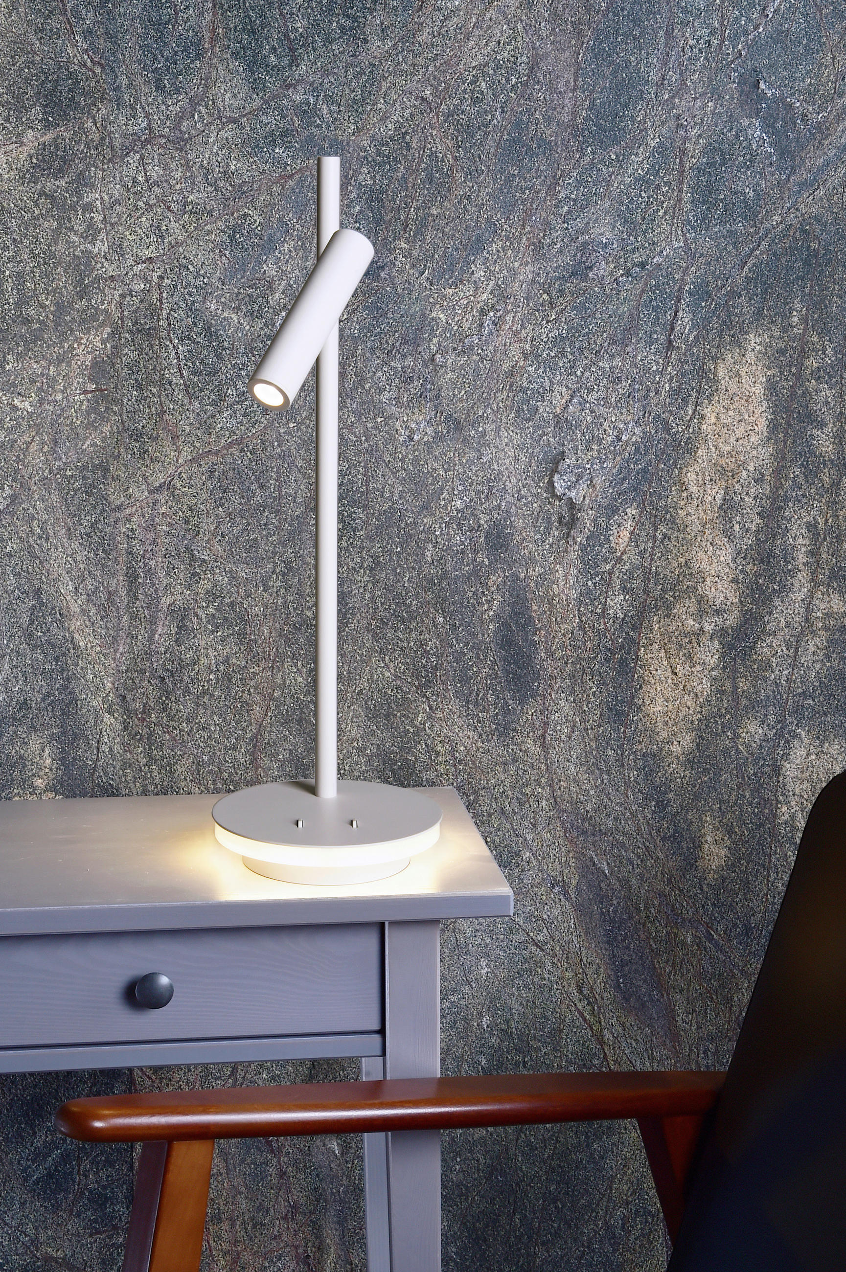 LED-TISCHLEUCHTE Brahe 15/45 cm   - Weiß, KONVENTIONELL, Metall (15/45cm)
