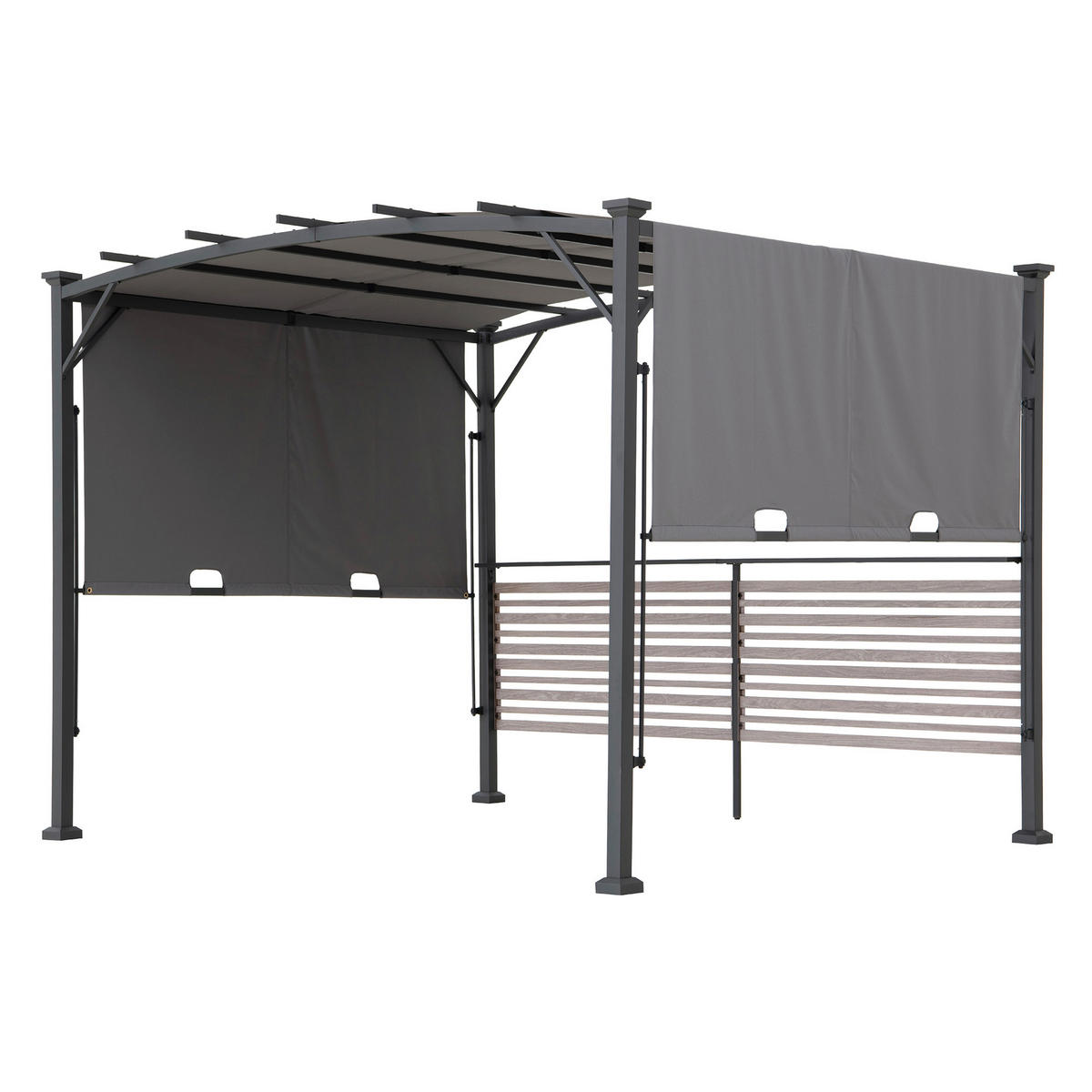 PERGOLA 300/227/270 cm   - Anthrazit/Grau, Basics, Textil/Metall (300/227/270cm) - Modante