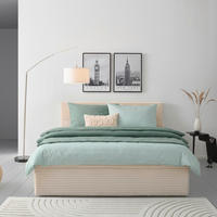 BOX KREVET    160/200 cm  - bež, Moderno, drvo/tekstil (160/200cm) - MID.YOU