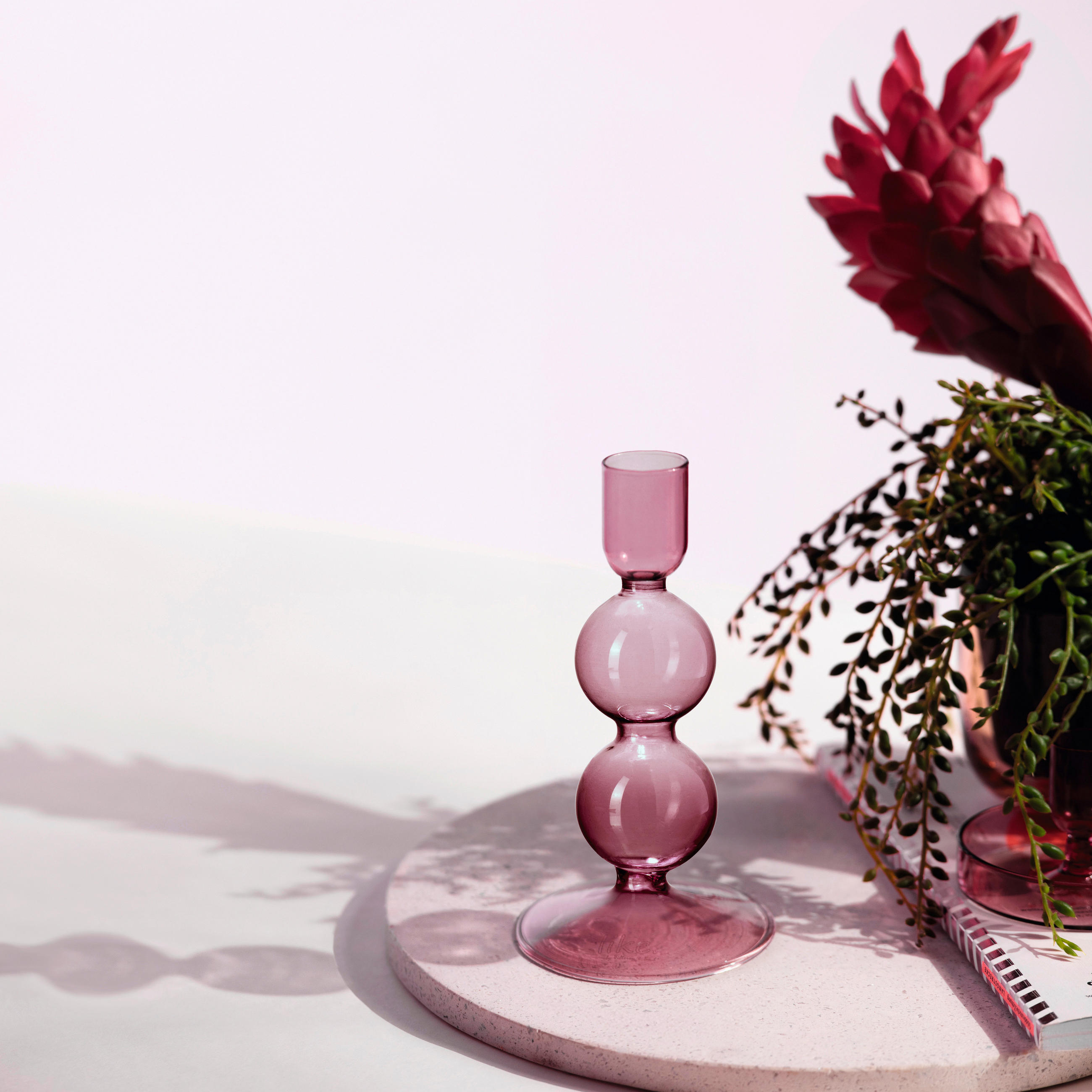 KERZENHALTER - Altrosa, KONVENTIONELL, Glas (7,5/7,5/13,5cm) - like.Villeroy & Boch