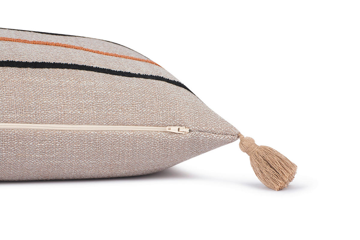 KISSENHÜLLE SW-BOHO 38/58 cm  - Sandfarben/Greige, Basics, Textil (38/58cm) - Schöner Wohnen