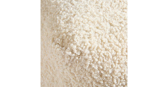 POUF Bouclé Uni Naturfarben 40/40/40 cm  - Naturfarben, Trend, Textil (40/40/40cm) - Linea Natura