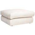 HOCKER in Textil Naturfarben  - Schwarz/Naturfarben, Design, Textil (110/50/110cm) - Ambia Home