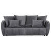 SCHLAFSOFA in Flachgewebe Dunkelgrau  - Dunkelgrau/Schwarz, Konventionell, Kunststoff/Textil (250/70/118cm) - MID.YOU