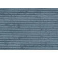 CHAISELONGUE in Feincord Blau  - Blau/Schwarz, Design, Textil/Metall (190/90/95cm) - Carryhome