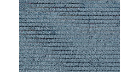 CHAISELONGUE in Feincord Blau  - Blau/Schwarz, Design, Textil/Metall (190/90/95cm) - Carryhome