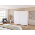 SCHWEBETÜRENSCHRANK  in Weiß  - Alufarben/Weiß, KONVENTIONELL, Holzwerkstoff/Metall (225/210/62cm) - Xora