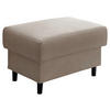 HOCKER in Textil Beige  - Beige/Schwarz, Modern, Holz/Textil (76/46/55cm) - Livetastic