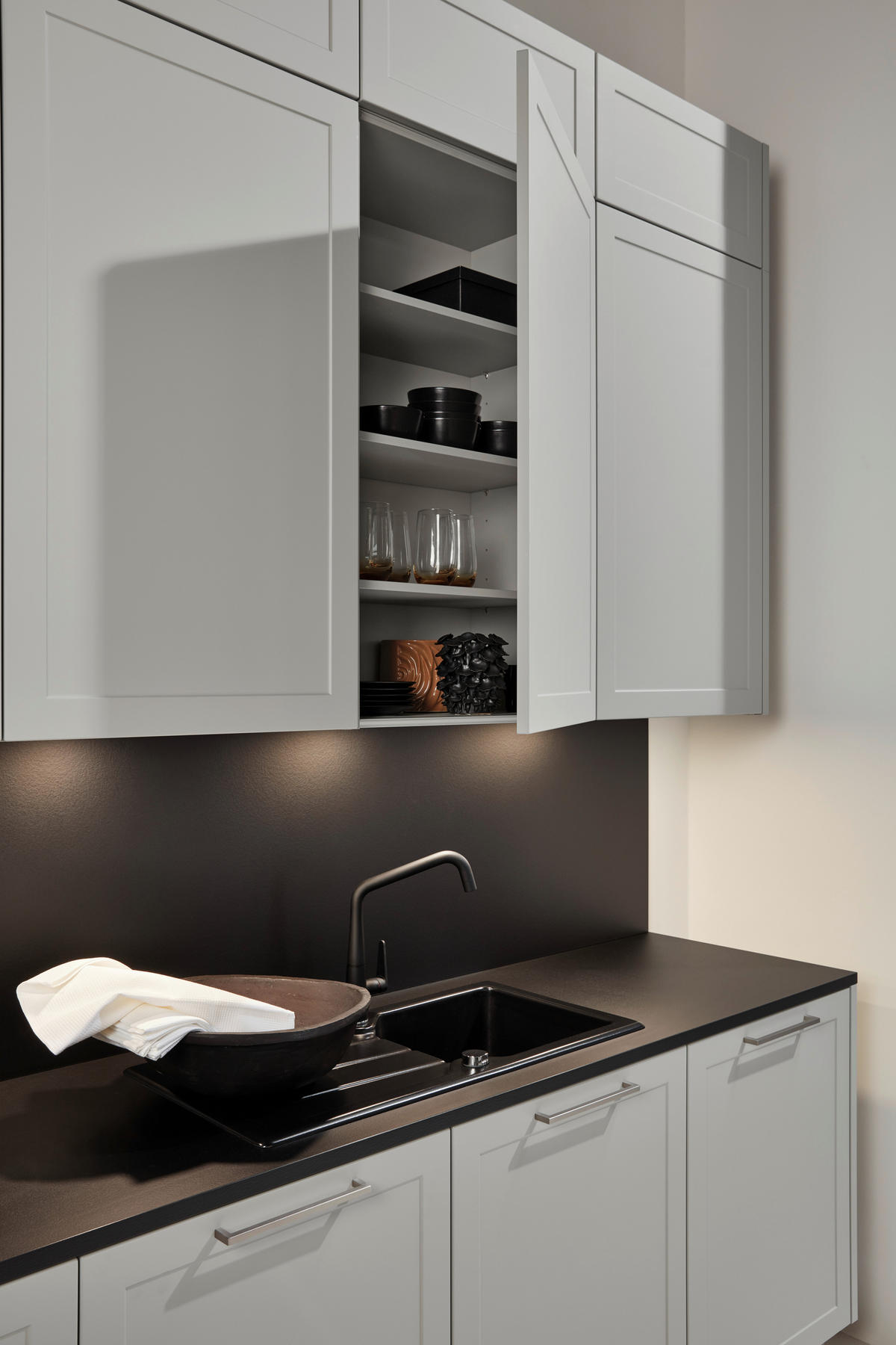 EINBAUKÜCHE DK310  - Grau, Design, Holzwerkstoff - Nolte Küchen