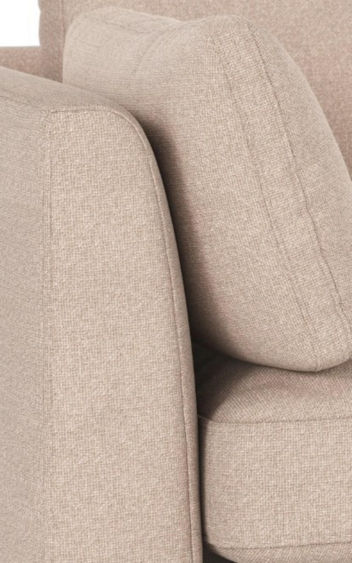 2,5-SITS SOFFA i beige  - beige/svart, Klassisk, metall/trä (190/83/98cm) - Rowico