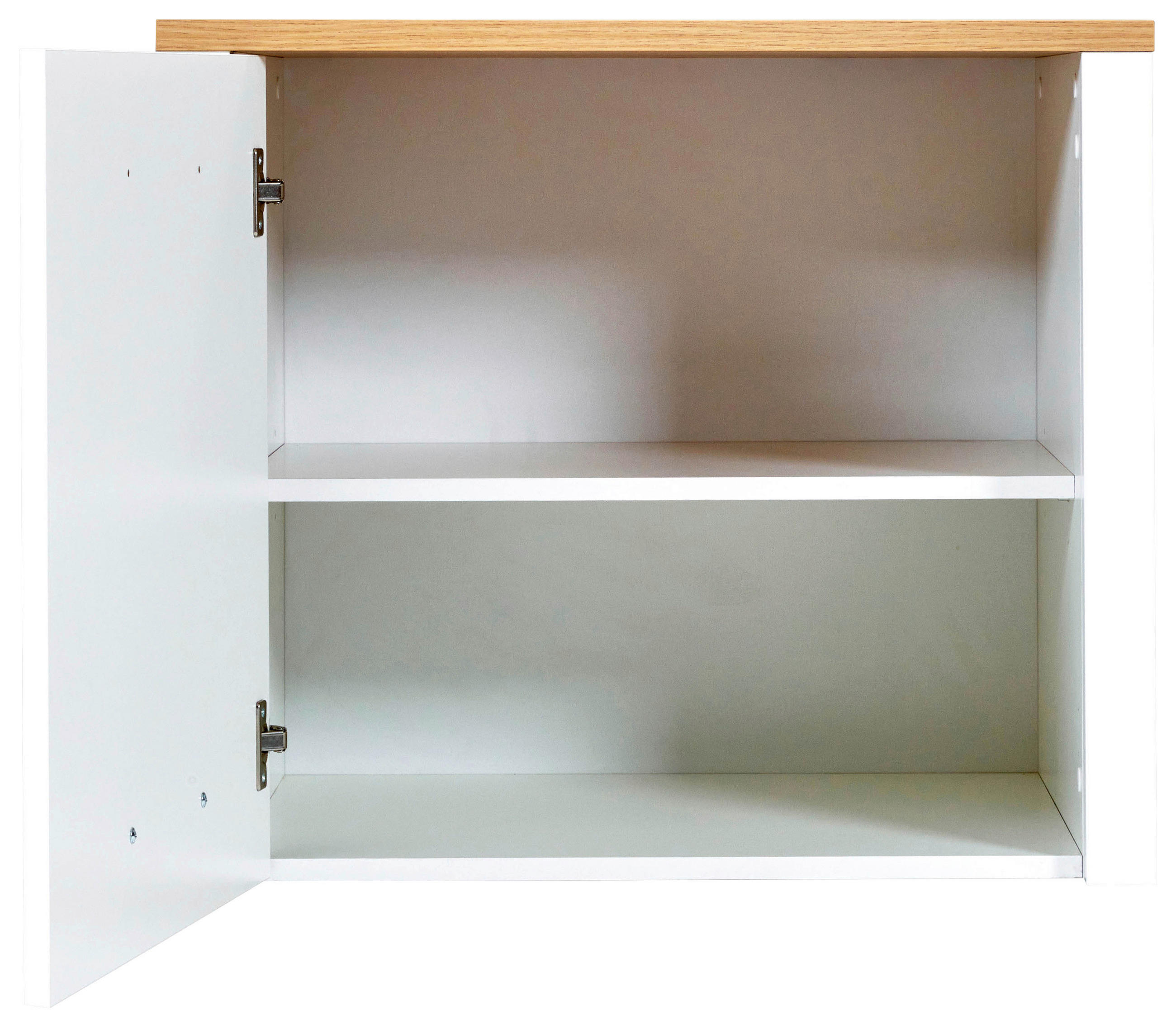 Aufsatzschrank Sicilia 70/60,5/60 cm   - Weiss/Silberfarben, Modern, Holzwerkstoff/Metall (70/60,5/60cm) - MID.YOU