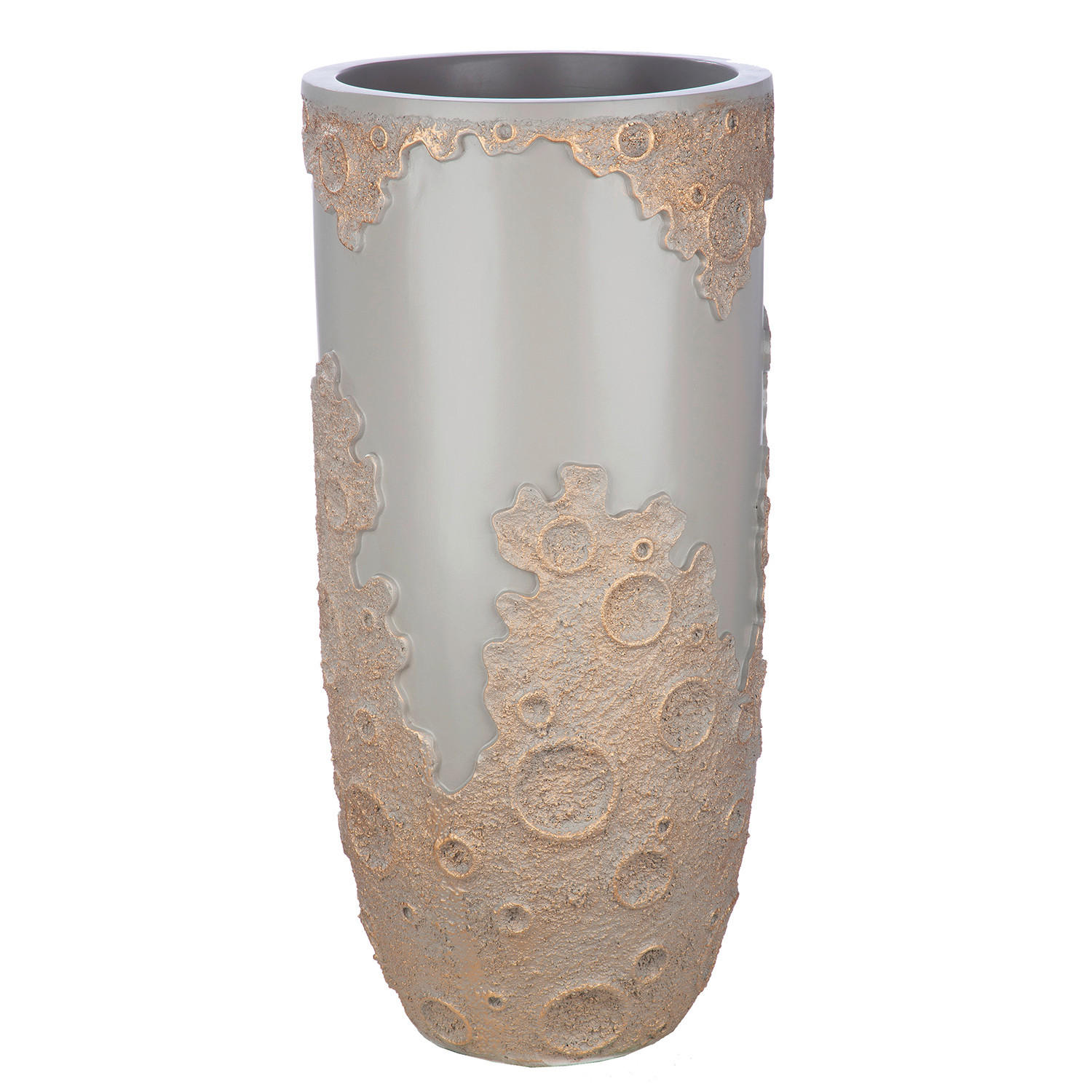 ÜBERTOPF 33/70 cm Grau, Beige  - Beige/Grau, Basics, Kunststoff (33/70cm)