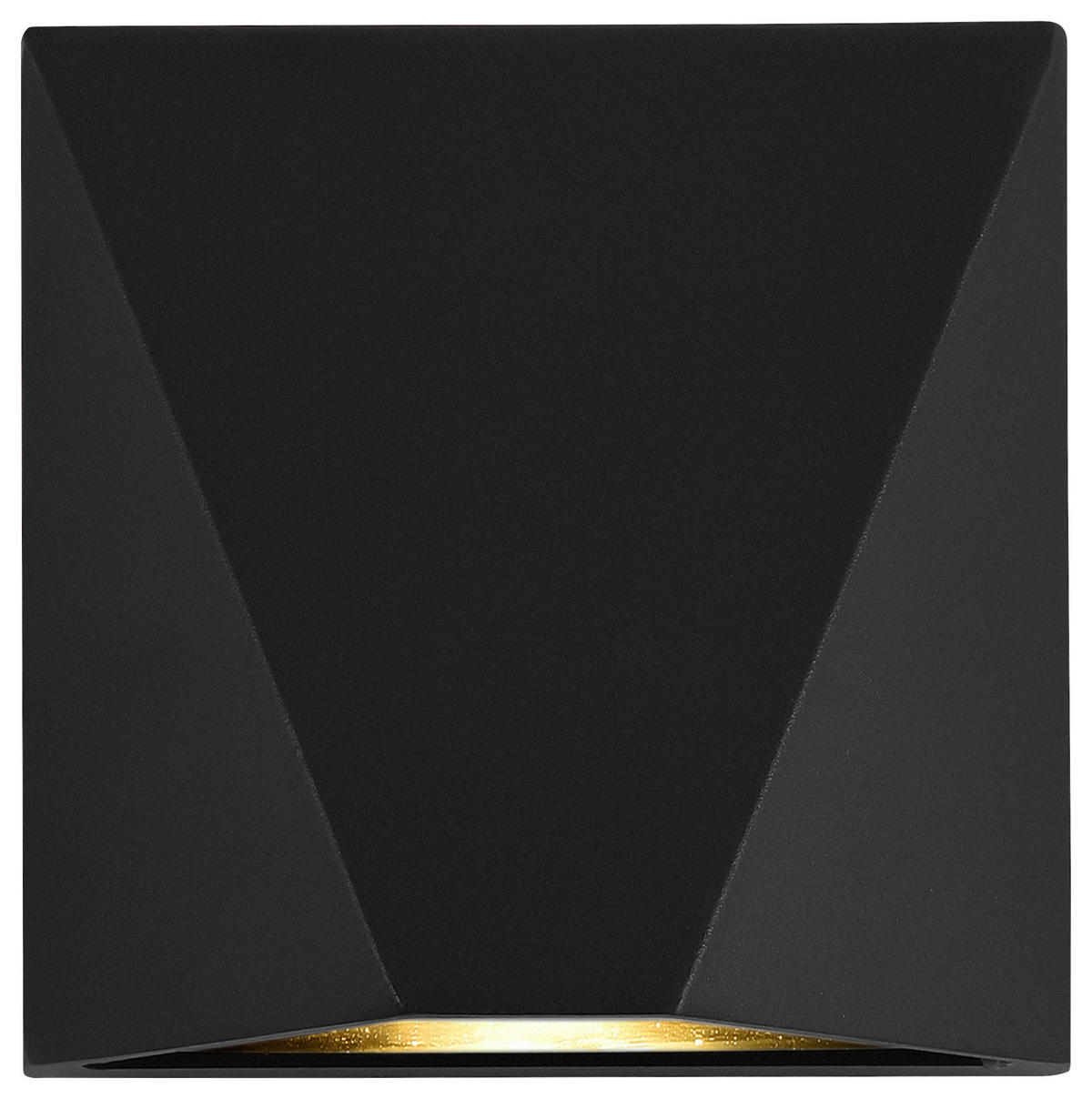 AUSSENWANDLEUCHTE - Schwarz, Modern, Glas/Metall (12/12/7cm) - MAYTONI