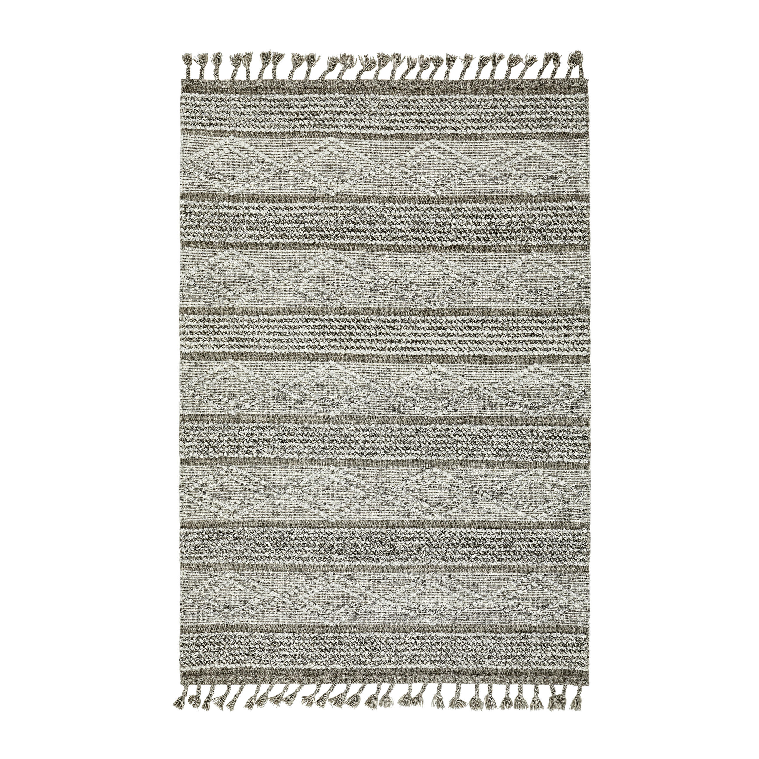 HANDWEBTEPPICH 70/130 cm Braun - Braun, LIFESTYLE, Textil (70/130cm) - Linea Natura