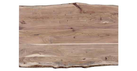 ESSTISCH in Holz, Metall 160/90/76 cm - Schwarz/Akaziefarben, Design, Holz/Metall (160/90/76cm) - Landscape