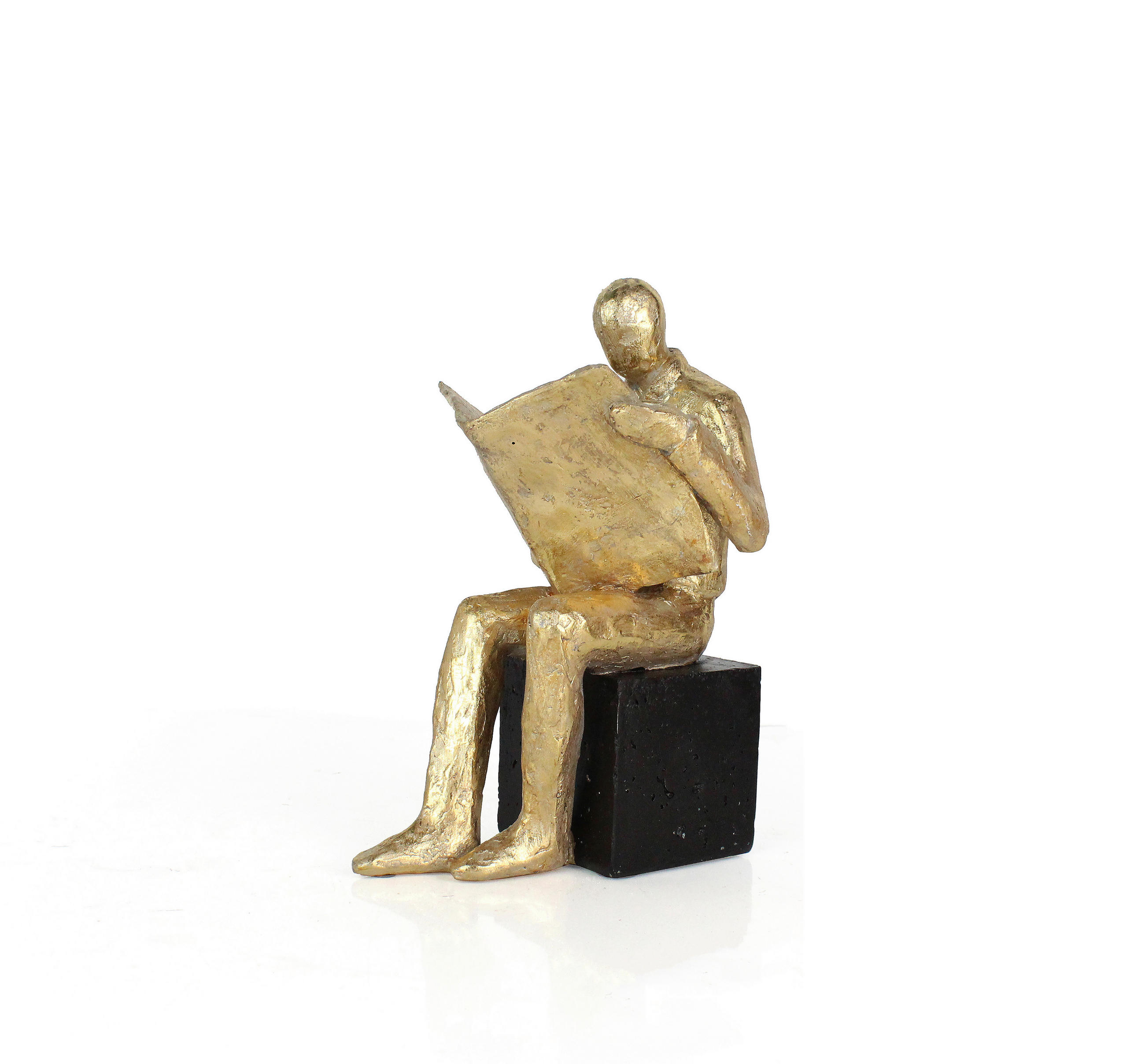 BOKSTÖD - svart/guldfärgad, Basics, plast (14/20,5/11cm) - Ambia Home