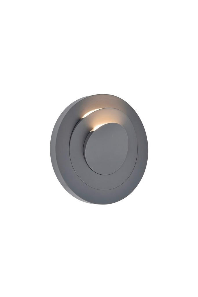 AUßENLEUCHTE Moov 21.1/7 cm  - Dunkelgrau, Basics, Kunststoff/Metall (21.1/7cm)