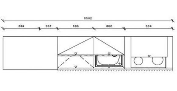 KÜCHENBLOCK 280 cm   in Weiß, Eichefarben  - Edelstahlfarben/Eichefarben, MODERN, Holzwerkstoff/Metall (280cm) - Xora