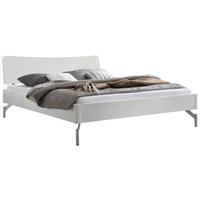 BETT 140/200 cm  in Weiß  - Alufarben/Weiß, Design, Metall (140/200cm) - Hasena